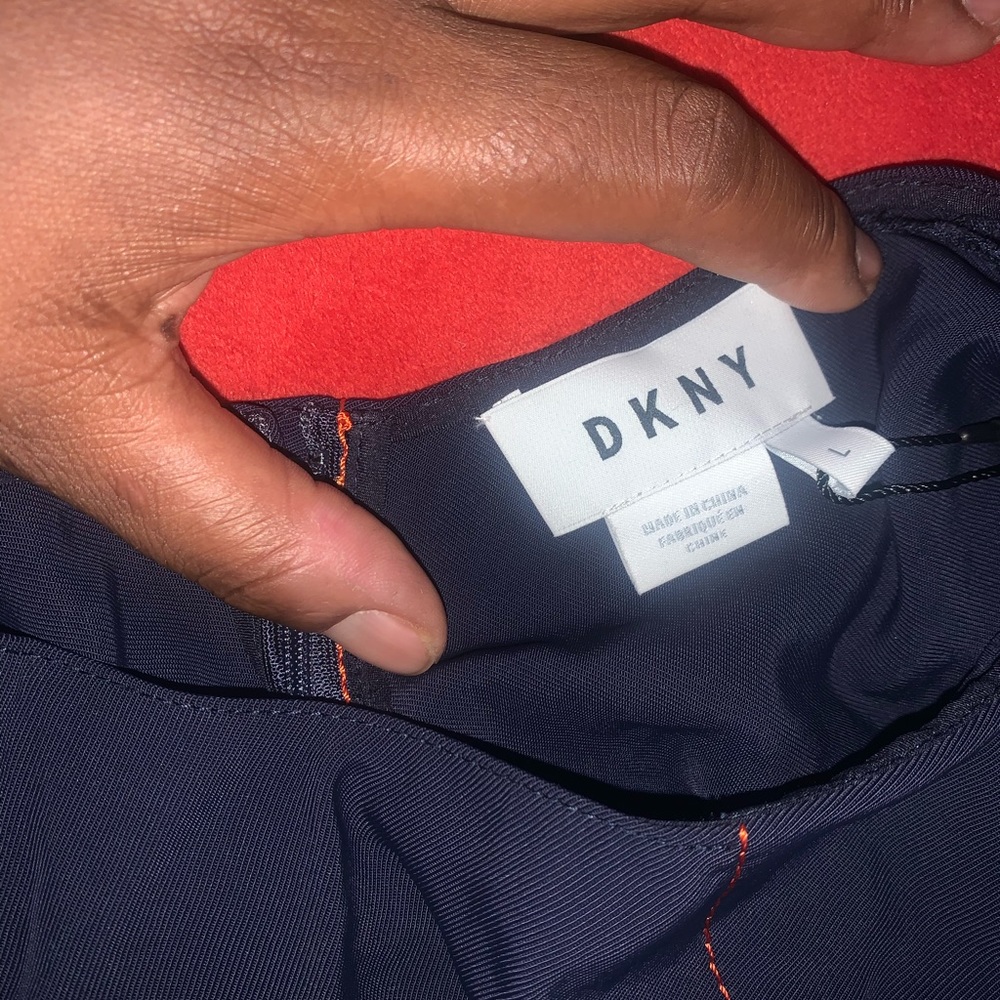 Dress (new) dark blue. Need to be pressed